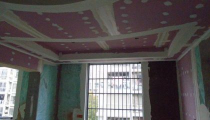 越湖名邸木工階段