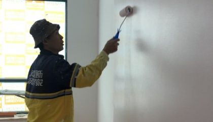 金湖灣油漆階段