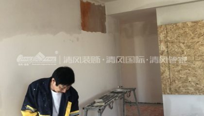 楓情水岸油漆階段